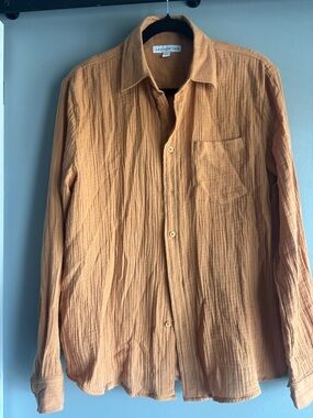 And Now This Women's Button-Down Shirt in Mustard